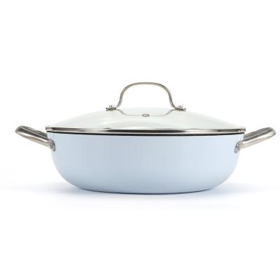 China Stocked Enamel Cookware Non-Stick Cast Iron Pots And Pans Lightweight Lightweight Cast Iron Casserole for sale