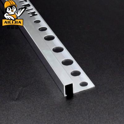 China Modern Design Modern Mosaic Bathroom Ceramic Tile Aluminum Square Decorative Edge Trim for sale