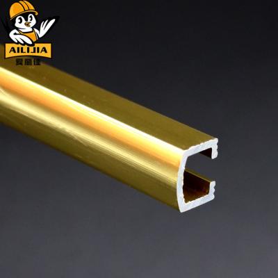 China Modern Decorative Wall Trim Aluminum Gold Aluminum Metal Arch Shaped Tile Trim for sale