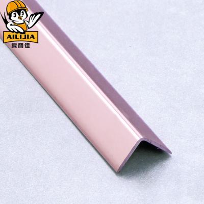 China Modern Aluminum L Shaped Flexible Tiles Sharpening Right Angle Tile Trim for sale