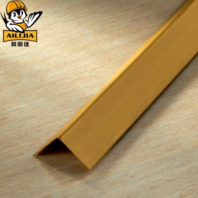 China Traditional Decorative Brass Aluminum Edge Trim Right Angle Tile Edge Pieces for sale