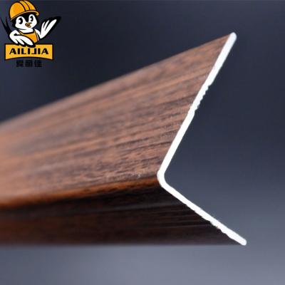 China Minimalist Black Aluminum Stair Nosing For Vinyl Flooring Nose Tile Trim for sale