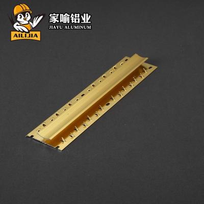 China Floor Decoration Carpet Corner Edge Ceramic Tile Trim Cover Gold Aluminum Strips for sale