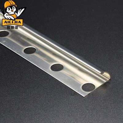 China Modern Stainless Steel L Shape Tile Trim Divider Strip Edge Corner for sale