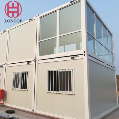 China Zontop 2 Story  40 Ft Building Material  Steel Structure Modular Apartment Prefabricated Homes Prefab  Container House for sale