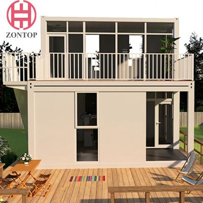 China Zontop Quick Install Luxury Design For Canteen Shopping Mall Building Warehouse Steel Shipping Container for sale