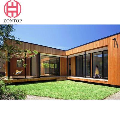 China 40ft Luxury Light Steel Villa Lightweight Prefab Steel Villa for sale