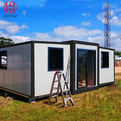 China Huis dat van de luxe het Uitzetbare Container Huis van de Isolatie het Zonne Prefabcontainer vouwt Te koop