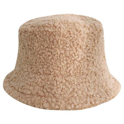 China Fashionable Picture Wool Soft Fur Birm Shorts Picture Women Winter Warm Fisherman Bucket Hat for sale