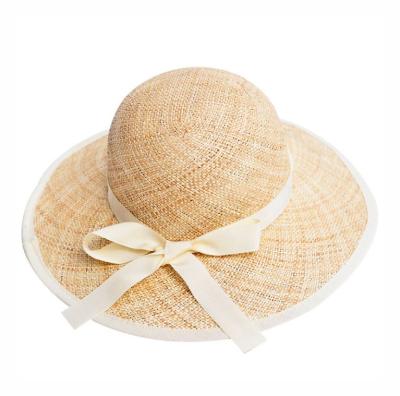 China Customizable Stain Raffia Beach Character Waterproof Summer Natural Surf Straw Hat for sale