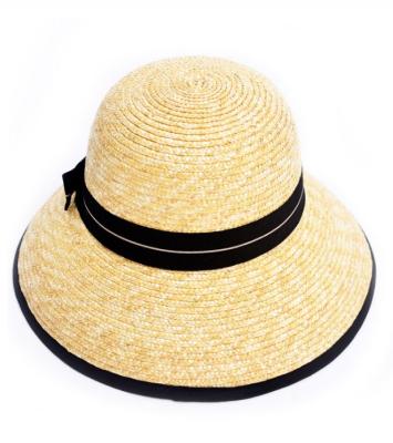 China Customizable Character Summer Beach Fashion Stain Simple Natural Grass Straw Bowler Hat for sale