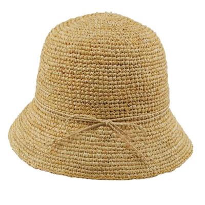 China Customizable Natural Grass Kids Beach Casual Foldable Toddler Straw Hat Girls Hats Bun Brim Beach Raffia Straw for sale