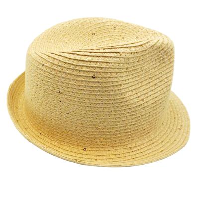 China Customizable Character Summer Baby Kids Beach Vacation Sun Shimmer Jazz Paper Straw Top Hat for sale