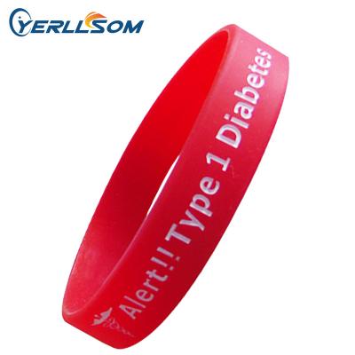 China 2018 Customized High Quality Silicone Wristbands With Personal Logo For Christmas Promotion Events Y036 for sale