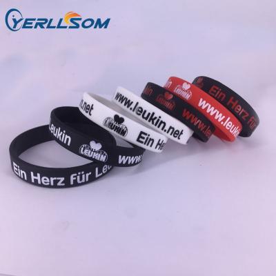 China Fashion wristbands factory 2018 directly sale printing silicone wristband/custom wristband/elastic band for Christmas promotion gift for sale