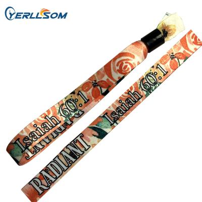 China Custom Personal Printed Fabric Vintage Wristbansd For Promotional Gifts Y22041801 for sale