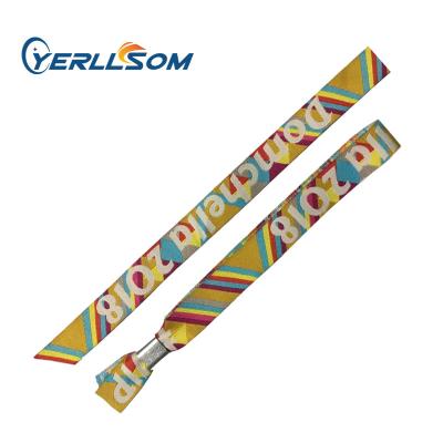 China Custom Printed Personal Vintage Fabric Printed Wristbands For Promotional Gifts Y22041808 for sale