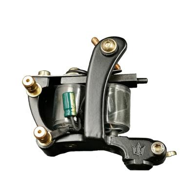 China Permanent I Tattoo 2019 Newest Professional Single Wrap Coating Brass Made Tattoo Machine 10 Parts Coil Wrap Core Gun Coil Tattoo Machine for sale