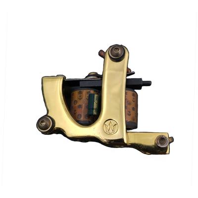 China Permanent I Tattoo Newest Professional Wrap Liner Brass Made Tattoo Machine High Quality 10 Parts Coil Wrap Core Gun Tattoo Coil Machine for sale