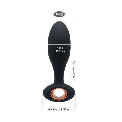 China 10 frequency vibration male and female anal plug masturbation device remote control backyard suction inserted extra long anal plug pull bead vibrator for sale