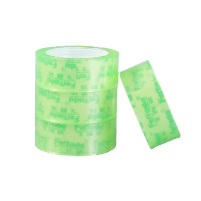 China Custom Officei Home Small Size Super Clear Bopp Film Adhesive Gum Stationery Tape Bag OEM Customized Color Plastic Packing School Office Gua for sale