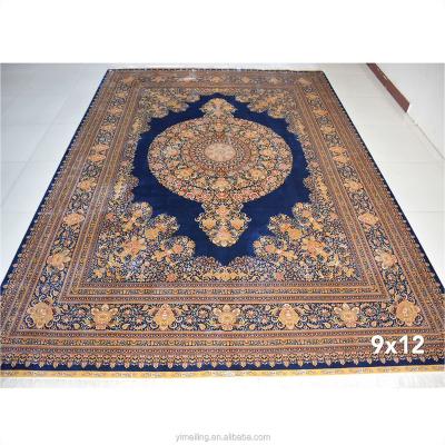 China Beautiful Values ​​Large Persian Gold High Quality Persian Traditional Aera Handmade Silk Persion Blankets For Sale for sale