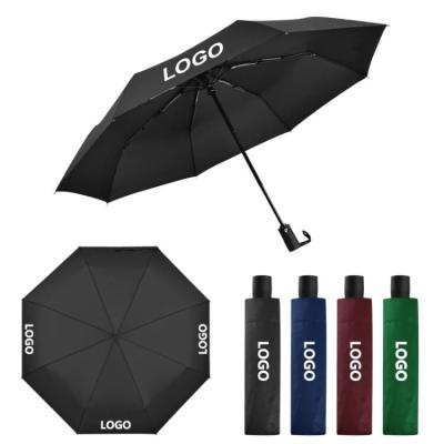 China Payung CLASSIC Portable Foldable Compact Paraguas Travel Logo Paraguas Automobile 3 Fold Umbrella Automatic Umbrella for sale