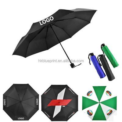 China CLASSIC high quality china made logo wholesale cheap promotional custom print foldable 3 fold umbrella for sale