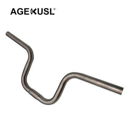 China Fold Bikes AGEKUSL Ti Bike Titanium Handlebar M Bar Width 545mm/550mm Use For Brompton 3Sixty Pikes Birdy Folding Bicycle Handlebar M Bar for sale