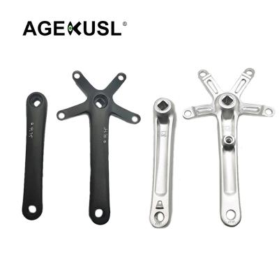 China AGEKUSL Bike Crank 4 Square Crank Cranks Use For Brompton 3Sixty Pike Camp Crius Triple Folding Cranksets AK00045 Arm Bicycle for sale