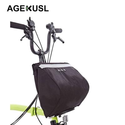 China AGEKUSL Bike Basket Bags Front Rack Pack Carrier Use For Brompton 3Sixty Royale Camp Crius Folding Bicycle Basket Bag 40*30*20cm for sale