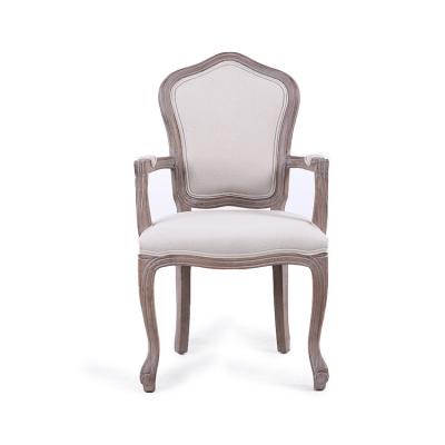 China Other Anji Kasei Restaurant Comfortable High Back Rubber Wood Dining Armchairs for sale