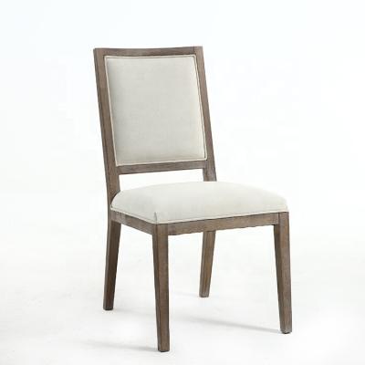 China The Other Anji Kasei High Quality Solid Ash Wood Cotton Linen Fabric dining chairs for home for sale