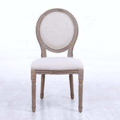 China Latest Design Modern Backrest Chaise Louis XVI Canvas KSF25002 Antique Relax Kitchen Velvet Dining Chairs for sale