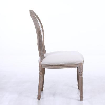 China Other Fine Upholstery Chaise Louis XVI Modern Cheap White Restaurant Dining Wooden Chair for sale