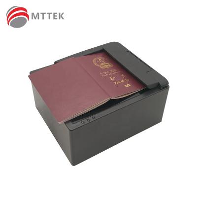 China Kiosk MEPR500 ID Card Reader OCR/MRZ Passport Scanner Document Reader for Hotel Airport Customs Cash Embassy Passport Size for sale