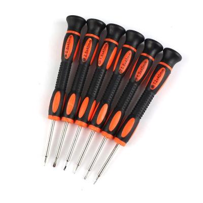 China Household Repair Tool PARON Multifunctional 6PCS Household Screwdriver Set Box CRV Ratchet Tool Kit Screwdriver Set for sale