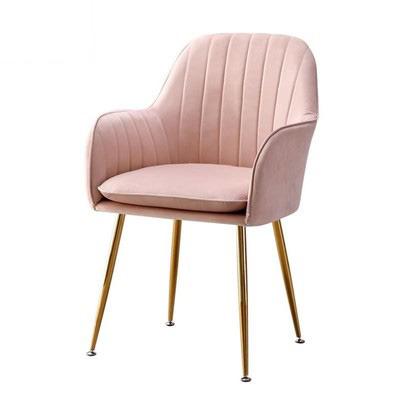 China Cooling Pink Velvet Chair With Gold Legs Dining Chairs Modern Dining Chairs Restaurant Chairs for sale