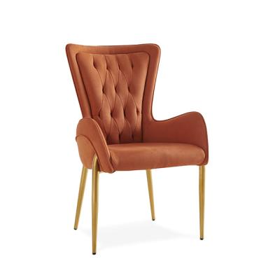 China Cooling Dining Chairs Luxury Plastic Gold Metal Frame Dining Chair Dining Chairs Upholstered for sale