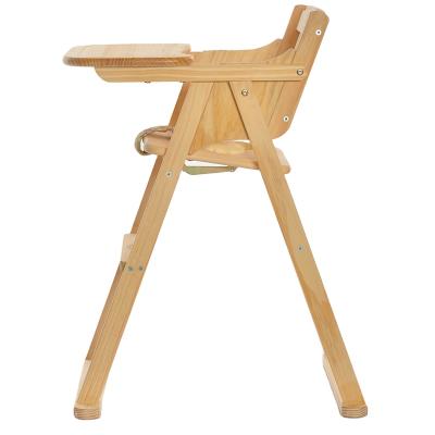 China Modern High Quality Adjustable Lightweight Baby Chair Simplicity Referee Chair Wooden Baby Feeding for sale