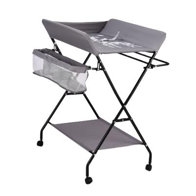 China Newborn Metal Changing Baby Care Table Environmental Protection Minimalist Portable Baby Nursing Table European Hutch Table Accept OEM for sale