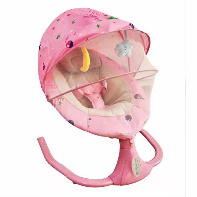 China Hot Sale Newborn Single Electric Automatic Rocking Chair Baby Soft Cradle With Music for sale