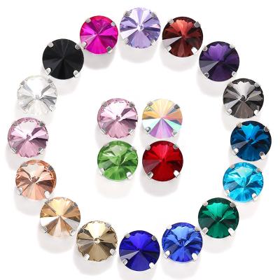 China Pointback Rhinestone Four Fork Flat Base Diy Set DIY Crystal Satellite Crystal Sewn On High Quality Glass Accessories for sale