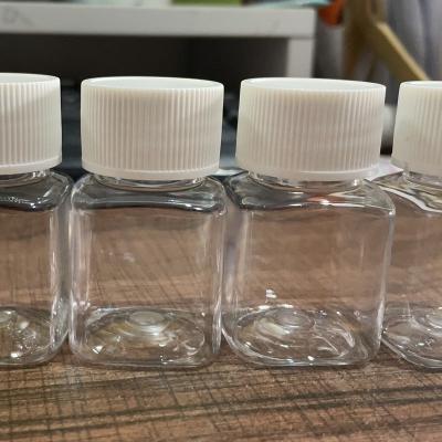 China Meidical Packaging Plastic 30ml PET Square Pill Bottle for sale