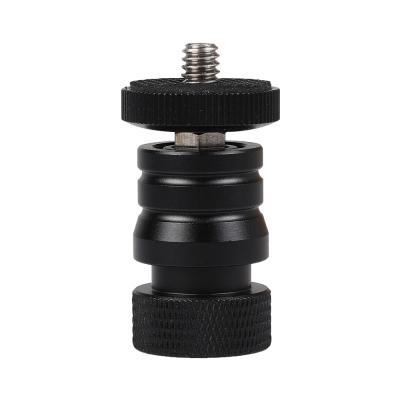 China Support Camera Kaliou Quick Release Mini Small Ball Head Tabletop Tripod Mount Adapter with 1/4 Screw Hole for Nikon Sony Canon DSLR Camera for sale