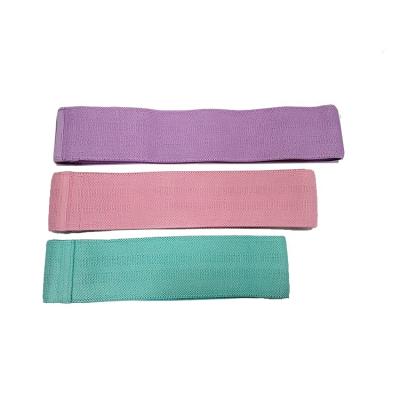 China High Elasticity Manufacturer High Elastic Leg Hip Resistance Bands Amazon Hot Sale Cloth Cotton Booty Circular Bands for sale