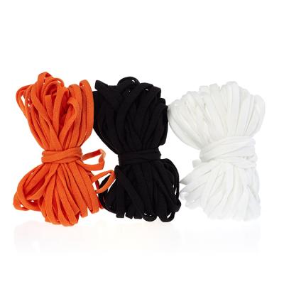 China High Quality Colorful Soft Elastic Band 5mm Ear Elastic Flat Elastic Loop For Disposable Face Mask for sale