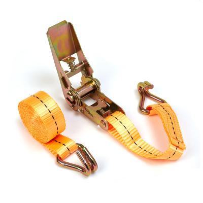 China Doing Cargo Lashing Strap Cargo Lashing Belt Heavy Duty Break Down Force Ratchet Tie Strap Good Quality With Double J-Hook for sale