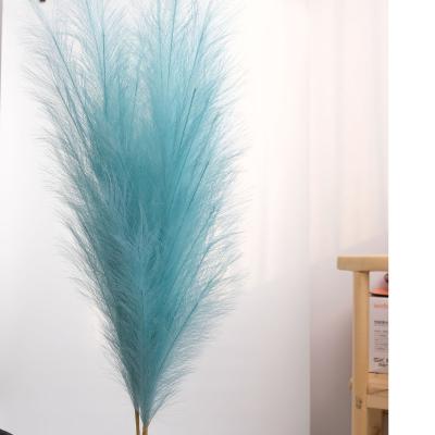 China Home Decotation Faux Pampas Grass Large For Floor Vase Tall Filler Artificial Cream / White Colored Pampas Grass for sale