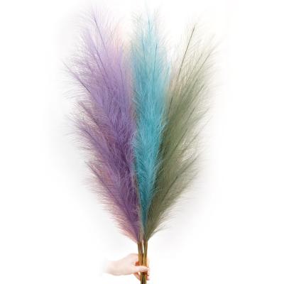 China Decotation Pampas Grass Flower Wall Home Colorful Small Pampas Grass for sale